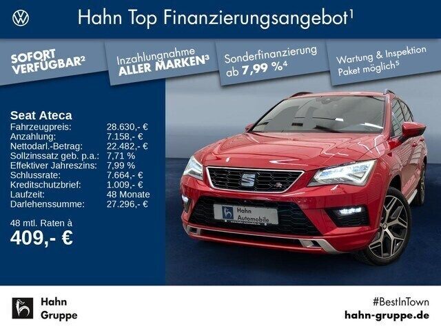 Rot Gebraucht 2019 Seat Ateca FR SUV | 28.630 € (Teuer) - Bild 1/4