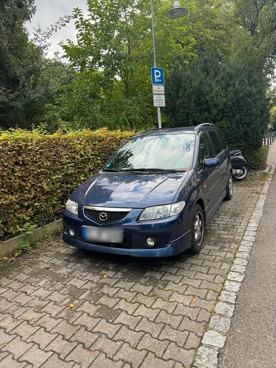 Gebraucht Mazda Premacy 136 PS (100 kW) 2002 Blau Van / Kleinbus