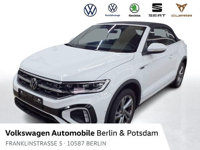 Pure white Gebraucht 2024 VW T-Roc Cabriolet R-line Cabrio | 34.433 € (Fairer Preis) - Bild 1/3