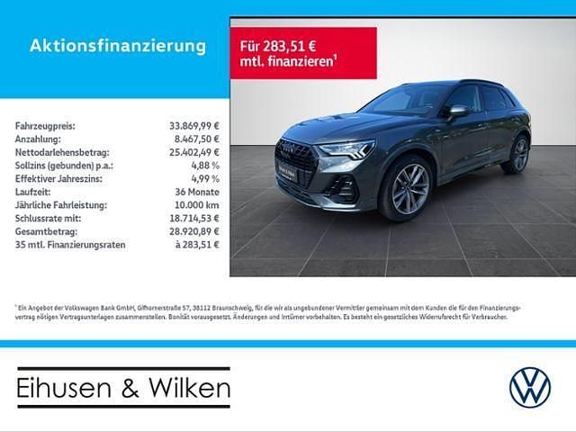 Grau Gebraucht 2021 Audi Q3 S-Line SUV | 33.870 € (Etwas zu teuer) - Bild 1/4