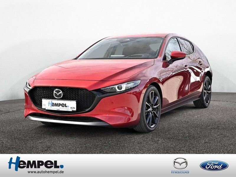 Rot Neu 2024 Mazda 3 Exclusive-Line Kleinwagen | 29.890 € (Guter Preis) - Bild 1/4