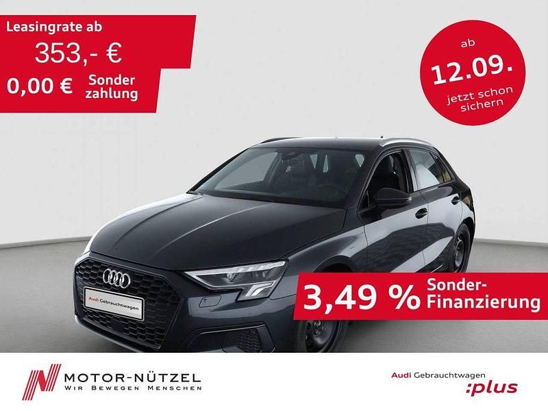 Grau Gebraucht 2024 Audi A3 Sportback Sport Limousine | 36.930 € (Fairer Preis) - Bild 1/4