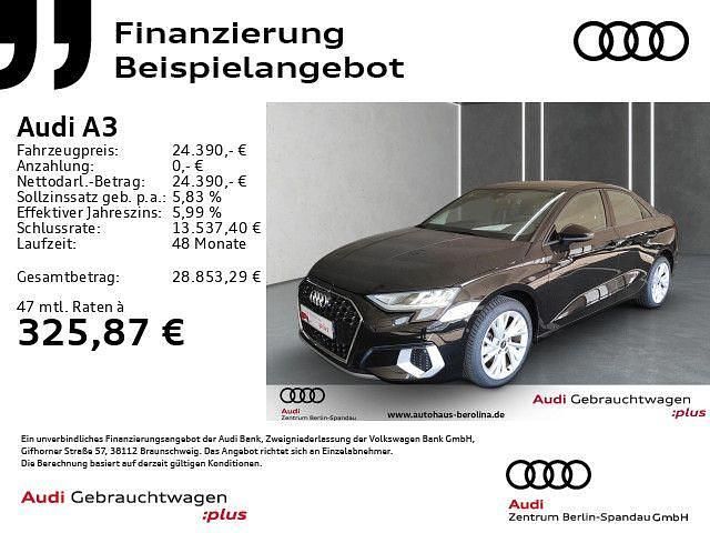 Schwarz Gebraucht 2022 Audi A3 Advanced Limousine | 24.390 € (Fairer Preis) - Bild 1/4