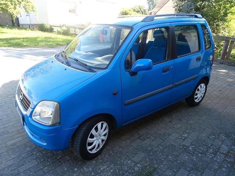 Blau Gebraucht 2002 Opel Agila Kleinwagen | 1.200 € (Fairer Preis) - Bild 1/4