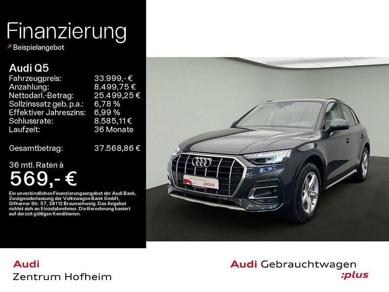 Manhattangrau metallic Gebraucht 2022 Audi Q5 Advanced SUV | 33.999 € (Superpreis) - Bild 1/4