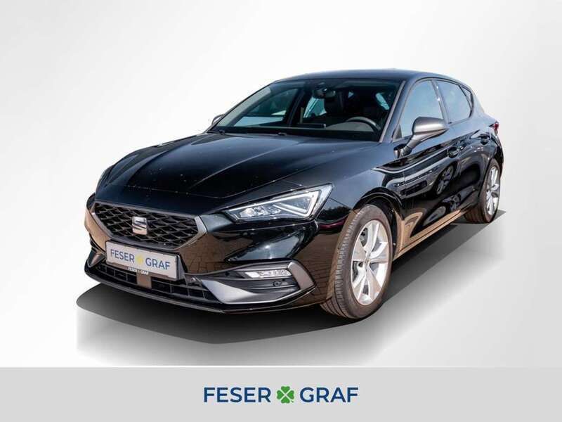 Mitternachtsschwarz Gebraucht 2021 Seat Leon FR Limousine | 21.890 € (Guter Preis) - Bild 1/4
