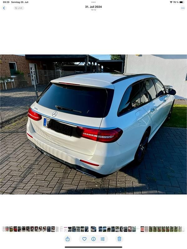 Gebraucht Mercedes E220 AMG line 194 PS (142 kW) 2017 Weiß Kombi