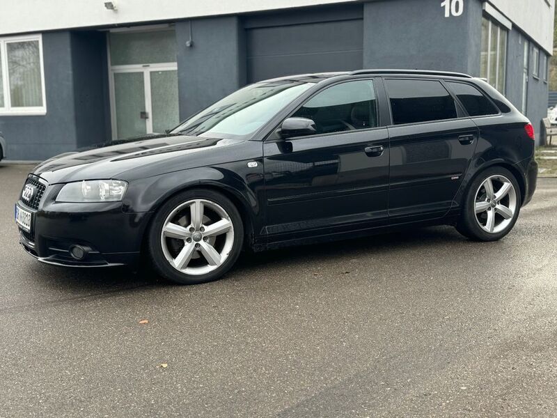 Schwarz Gebraucht 2007 Audi A3 Sportback S-Line Limousine | 9.000 € - Bild 1/4