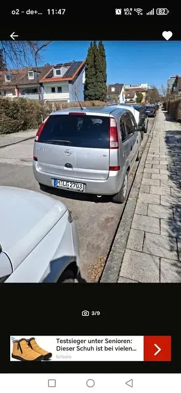 Gebraucht Opel Meriva 101 PS (74 kW) 2003 Silber Van / Kleinbus