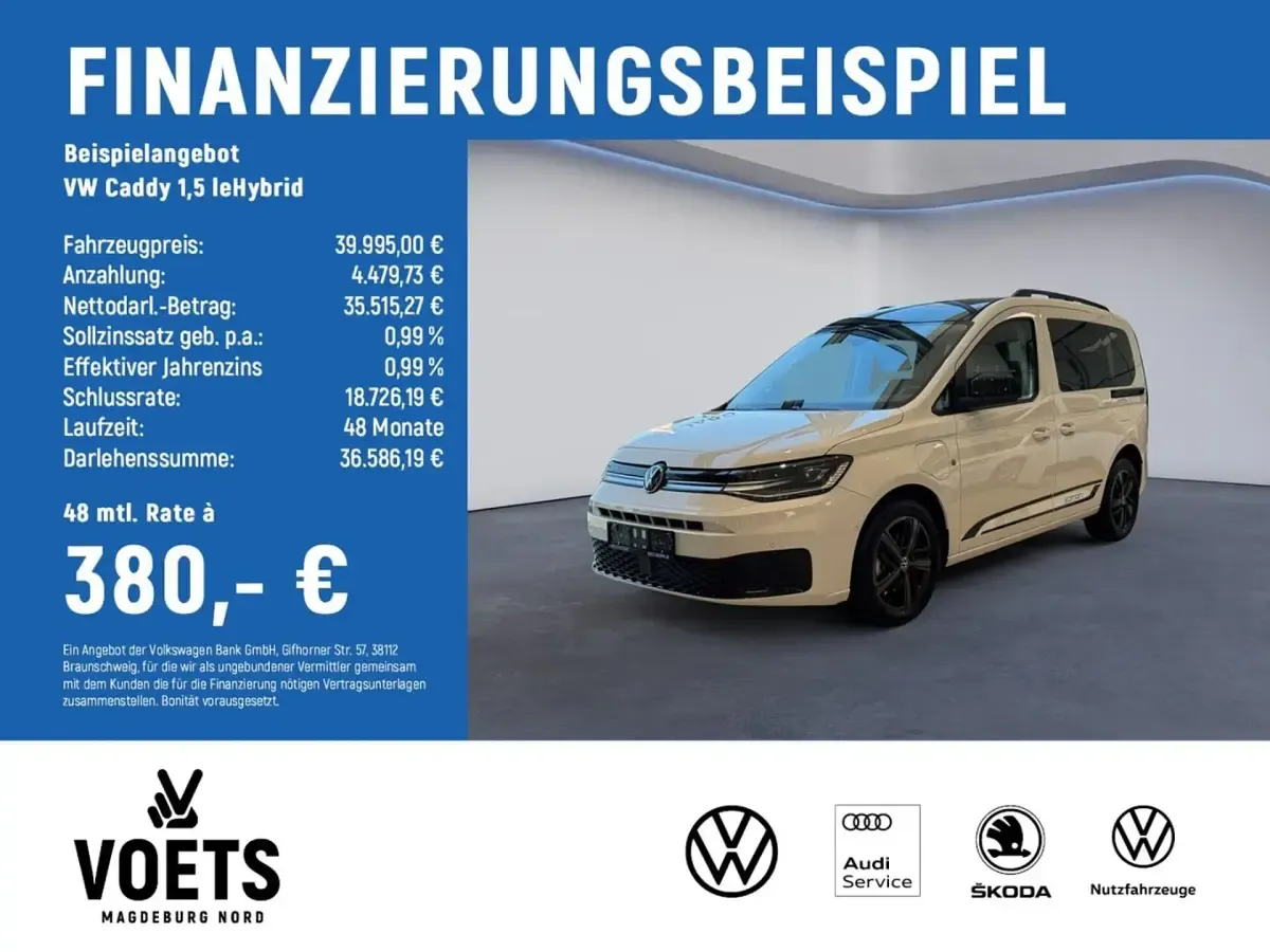 Gebraucht VW Caddy Edition 116 PS (85 kW) 2025 Weiß Van / Kleinbus