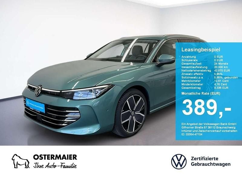 Grün (maripositgrün) Gebraucht 2025 VW Passat Elegance Kombi | 42.870 € (Fairer Preis) - Bild 1/4