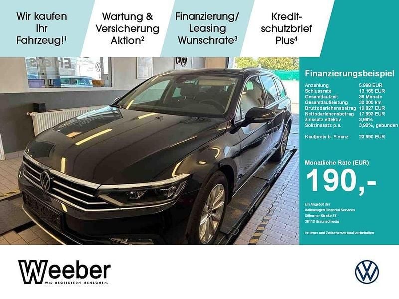 Deep black perleffekt (metallic) Gebraucht 2022 VW Passat Elegance Kombi | 23.990 € (Fairer Preis) - Bild 1/4