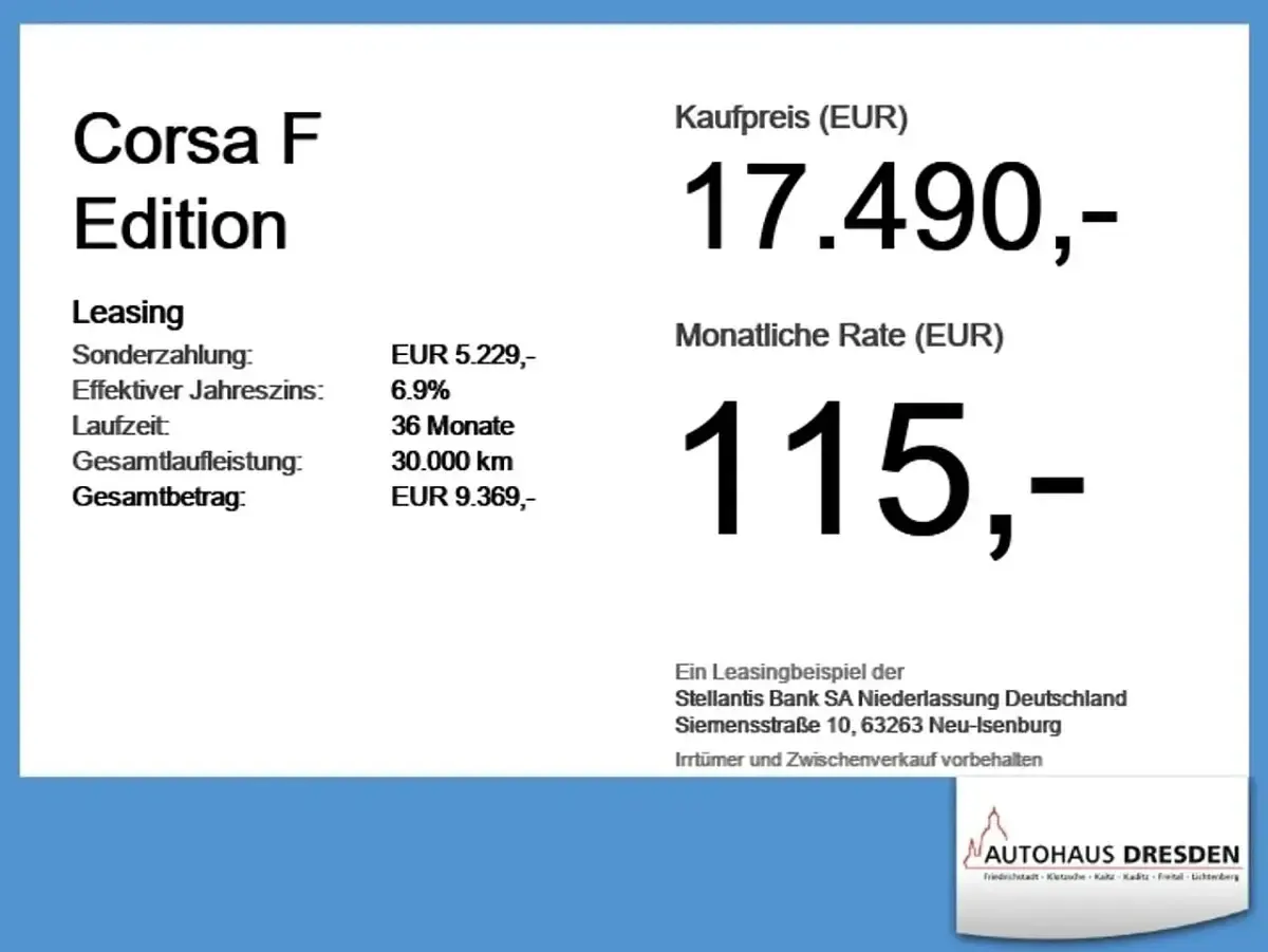 Usado Opel Corsa-e Edition 100 kW (136 HP) 2023 Preto Citadino