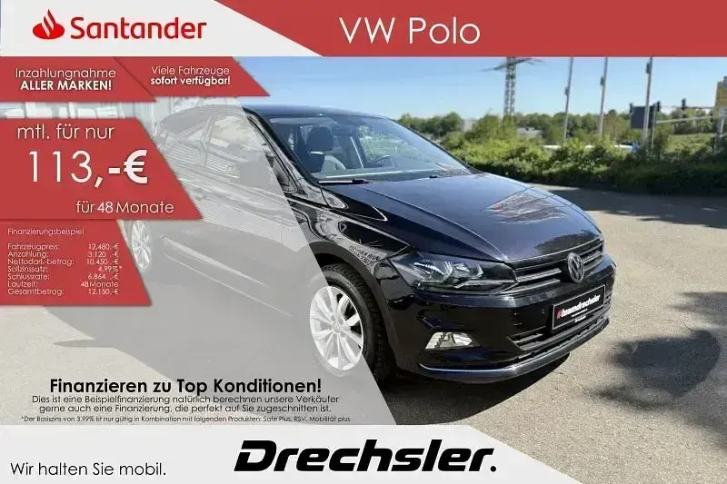 Gebraucht VW Polo Highline 116 PS (85 kW) 2019 Schwarz Kleinwagen