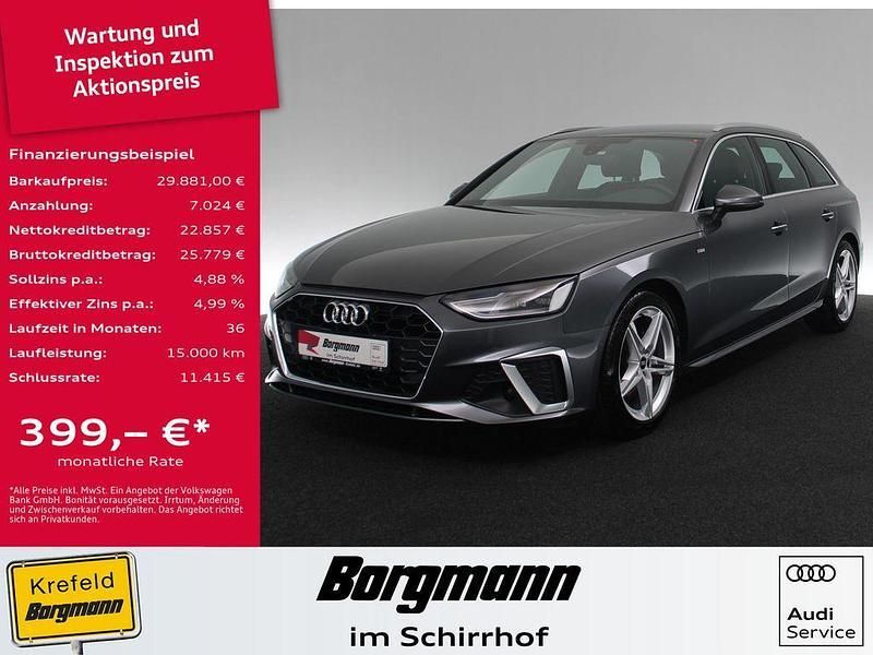 Grau / daytonagrau perleffekt Gebraucht 2021 Audi A4 S-Line Kombi | 29.881 € (Fairer Preis) - Bild 1/4