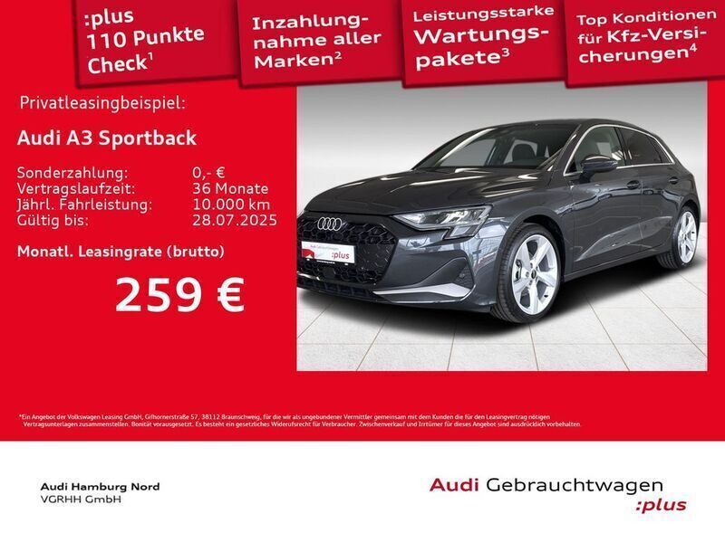 Othercolor Gebraucht 2024 Audi A3 Sportback Performance Kleinwagen | 36.130 € (Fairer Preis) - Bild 1/3