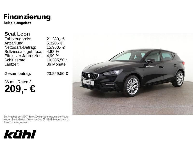 Mitternachtsschwarz Gebraucht 2024 Seat Leon Style Limousine | 20.980 € (Superpreis) - Bild 1/4