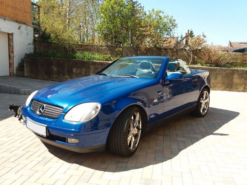Blau Gebraucht 1999 Mercedes SLK230 Cabrio | 3.500 € (Superpreis) - Bild 1/4