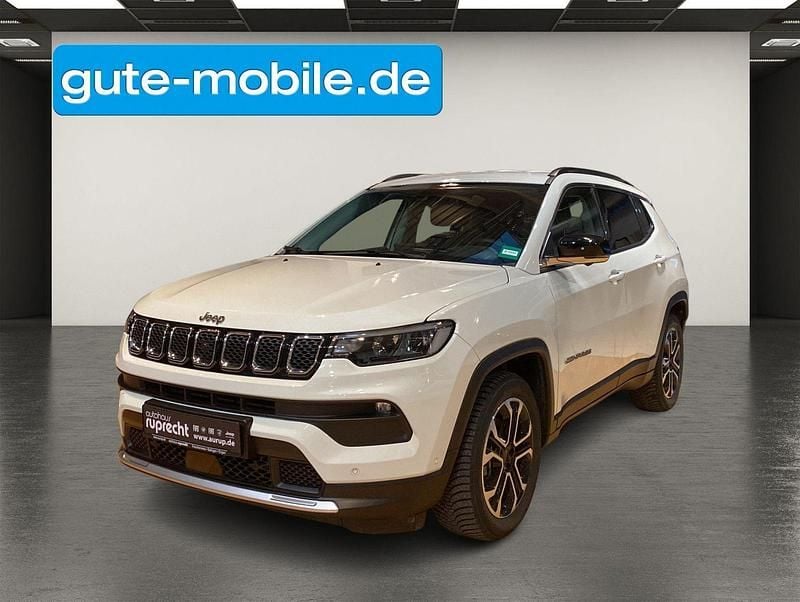 Weiß alpine white (vr296) Gebraucht 2022 Jeep Compass Limited SUV | 21.690 € (Guter Preis) - Bild 1/3