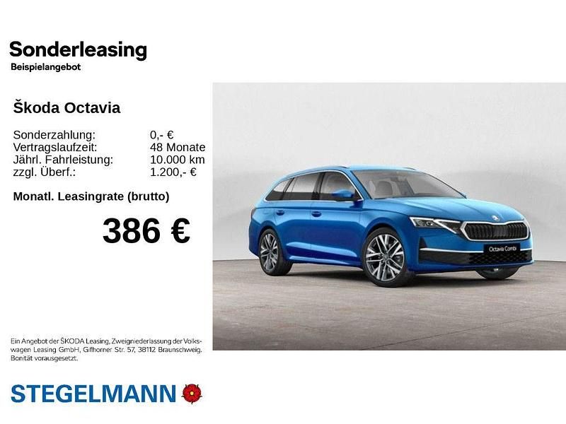 Ny Skoda Octavia 150 HK (110 kW) 2026 Blå Stationcar