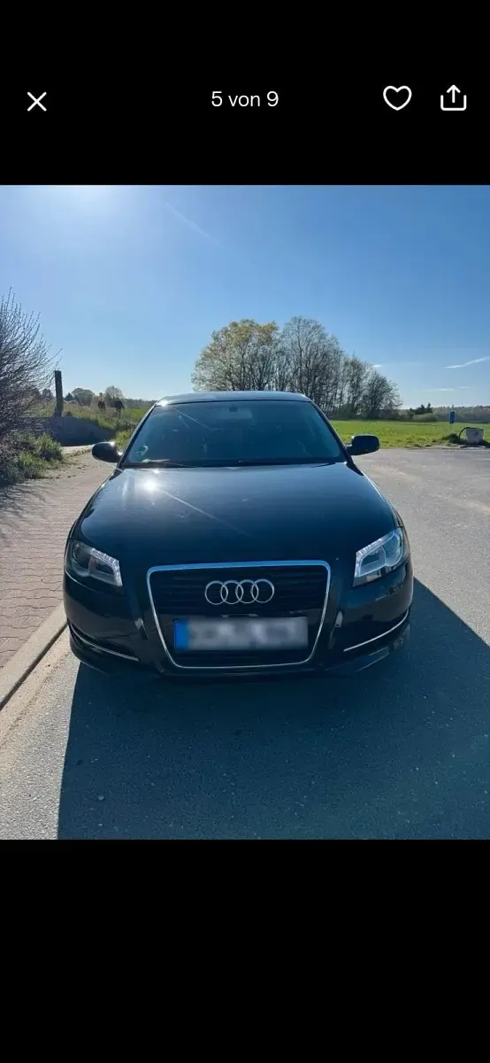 Gebraucht Audi A3 106 PS (77 kW) 2012 Schwarz Kleinwagen
