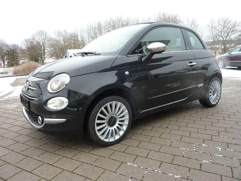 Schwarz Gebraucht 2018 Fiat 500 Lounge Cabrio | 8.399 € (Fairer Preis) - Bild 1/4