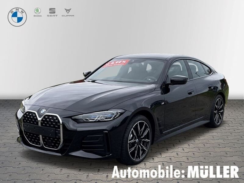 Black sapphire metallic Gebraucht 2024 BMW 430 Gran Coupé M Sport Coupé | 60.600 € - Bild 1/4