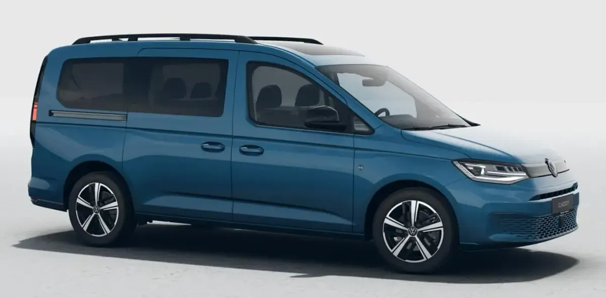 Ny VW Caddy Maxi Life 122 HK (89 kW) 2026 Blå MPV