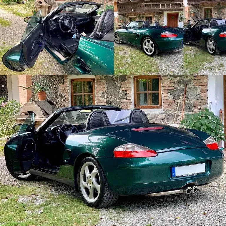 Second-hand Porsche Boxster 220 CP (161 kW) 2000 Verde Cabrio