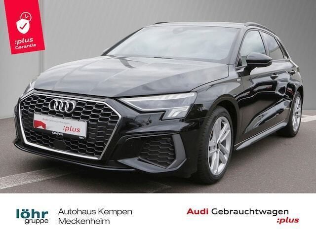 Mythosschwarz metallic Gebraucht 2024 Audi A3 S-Line | 33.550 € (Fairer Preis) - Bild 1/2