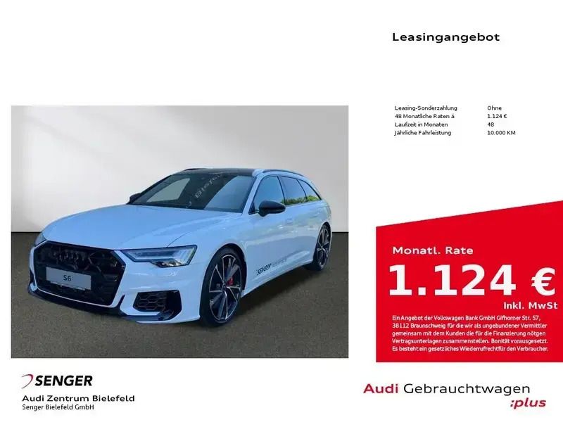 Weiß Gebraucht 2025 Audi S6 Kombi | 92.590 € - Bild 1/1