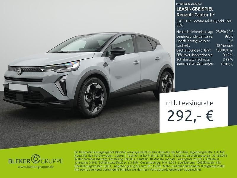 Grau kqj + schwarz gne Gebraucht 2025 Renault Captur Techno SUV | 28.870 € (Fairer Preis) - Bild 1/3
