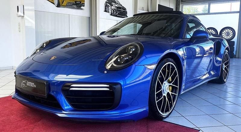 Blau Gebraucht 2017 Porsche 911 Turbo S Cabriolet Chrono Cabrio | 129.990 € - Bild 1/4