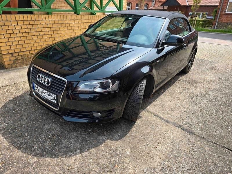 Schwarz Gebraucht 2009 Audi A3 Cabriolet S-Line Cabrio | 7.500 € (Guter Preis) - Bild 1/4