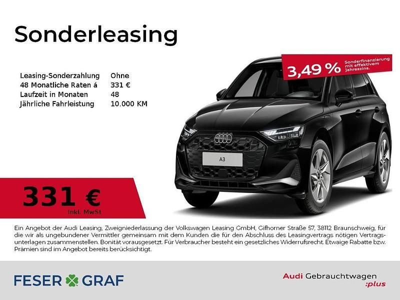 Gebraucht Audi A3 Advanced 204 PS (150 kW) 2025 Mythosschwarz metallic Limousine