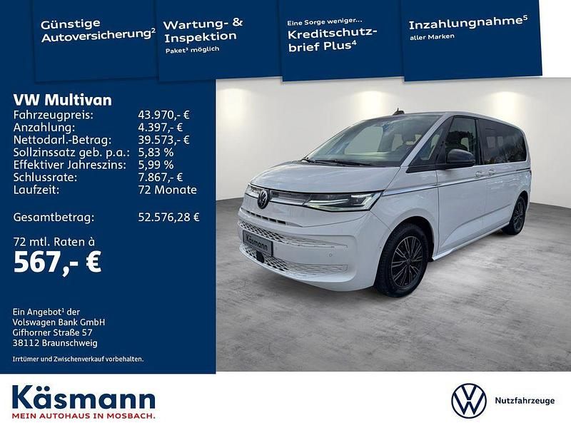 Weiß Gebraucht 2022 VW Multivan Style Van | 43.970 € (Fairer Preis) - Bild 1/4