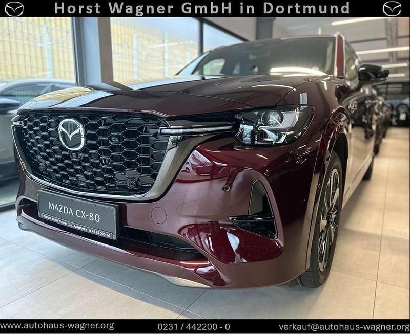Artisan red Gebraucht 2025 Mazda CX-80 Homura-Line SUV | 59.990 € (Fairer Preis) - Bild 1/3