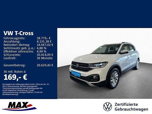 Pure white Gebraucht 2023 VW T-Cross Life SUV | 18.779 € (Fairer Preis) - Bild 1/3