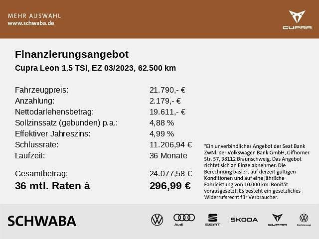 Second-hand Cupra Leon 150 CP (110 kW) 2023 Negru Break