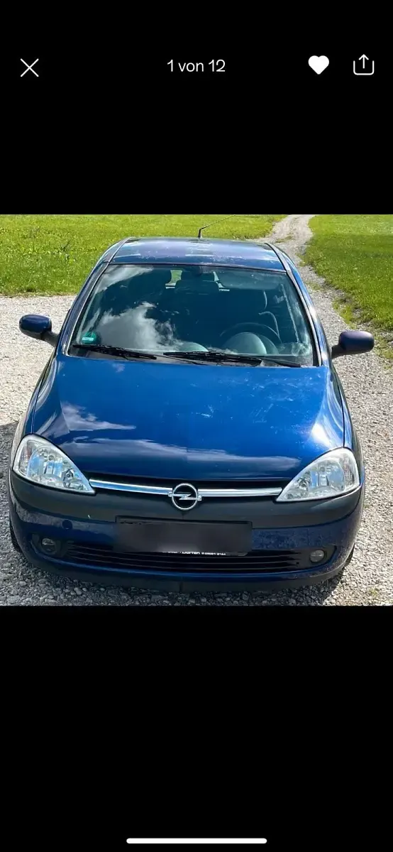 Gebraucht Opel Corsa 75 PS (55 kW) 2003 Blau Kleinwagen