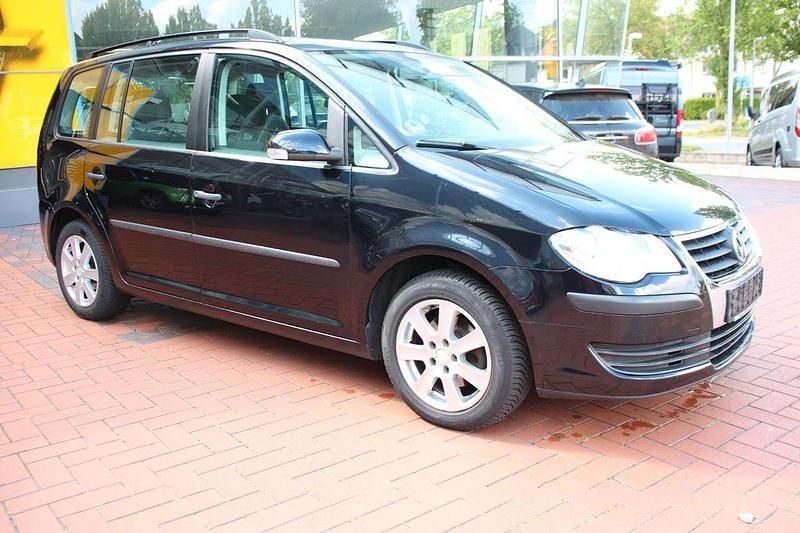 Gebraucht VW Touran Conceptline 105 PS (77 kW) 2007 Schwarz Van / Kleinbus