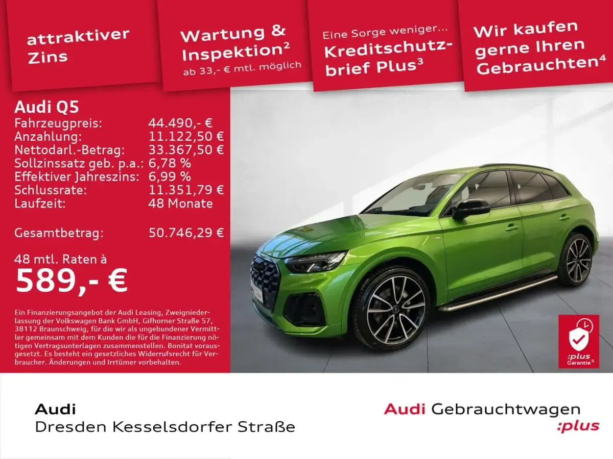 Gebraucht Audi Q5 S-Line 286 PS (210 kW) 2023 Individuallackierungen audi exclusive SUV