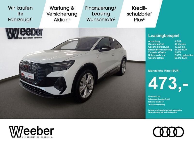Weiß Gebraucht 2024 Audi Q4 Sportback e-tron S-Line SUV | 51.980 € (Guter Preis) - Bild 1/4