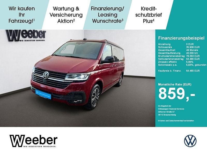 Rot Gebraucht 2024 VW California Edition Van | 64.480 € (Guter Preis) - Bild 1/4