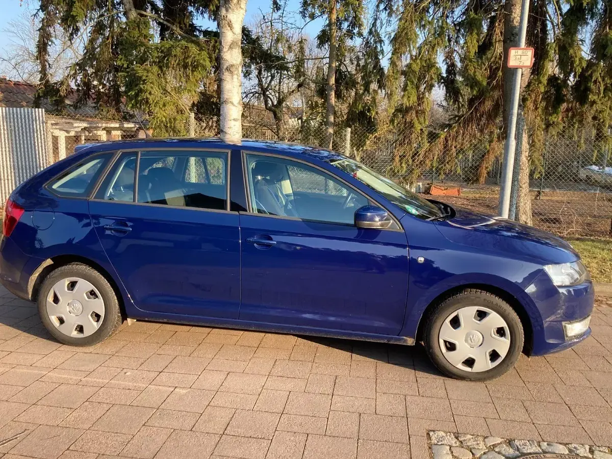 Brugt Skoda Rapid Active 90 HK (66 kW) 2014 Blå Hatchback