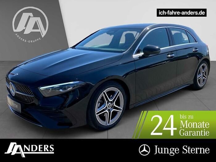 Nachtschwarz Gebraucht 2024 Mercedes A200 AMG Limousine | 30.764 € (Superpreis) - Bild 1/3