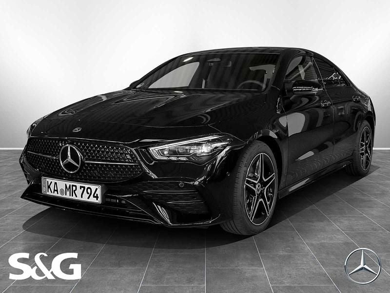 Metalliclack kosmosschwarz Gebraucht 2025 Mercedes CLA200 AMG Coupé | 42.989 € (Teuer) - Bild 1/4