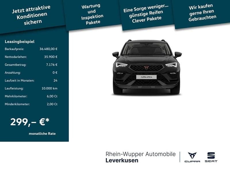 Neu Cupra Ateca 150 PS (110 kW) 2025 Schwarz SUV