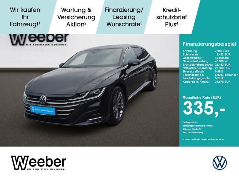 Schwarz Gebraucht 2022 VW Arteon R-line Limousine | 31.870 € (Guter Preis) - Bild 1/4