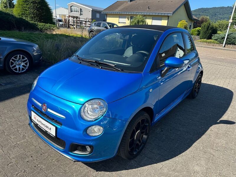 Blau Gebraucht 2015 Fiat 500S S Cabrio | 8.600 € (Fairer Preis) - Bild 1/4